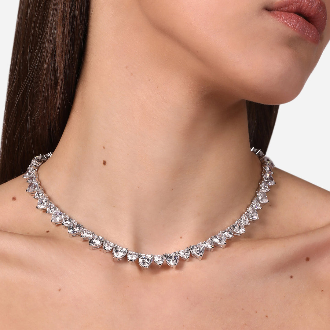 Chiara Ferragni Diamond Heart Halskette - J19AUV01