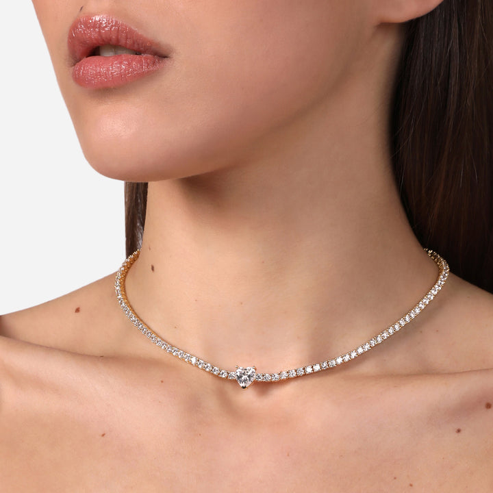 Chiara Ferragni Diamond Heart Halskette - J19AUV04