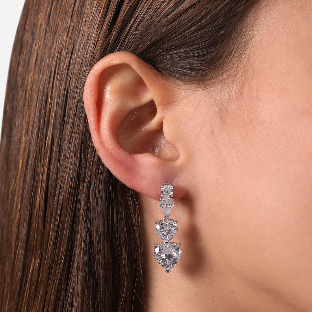 Chiara Ferragni Diamond Heart Ohrstecker - J19AUV27