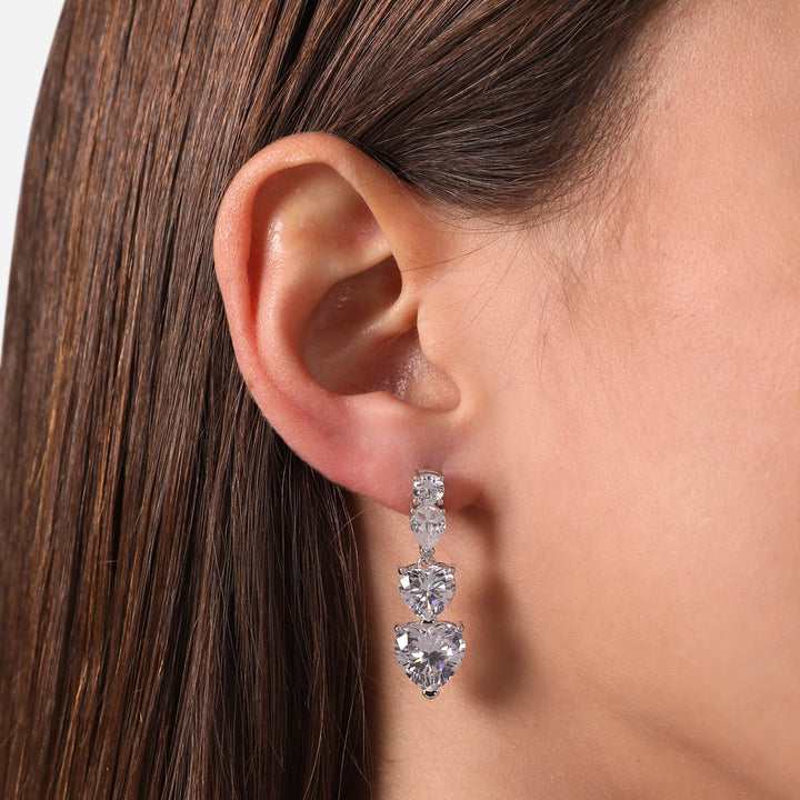 Chiara Ferragni Diamond Heart Ohrstecker - J19AUV27