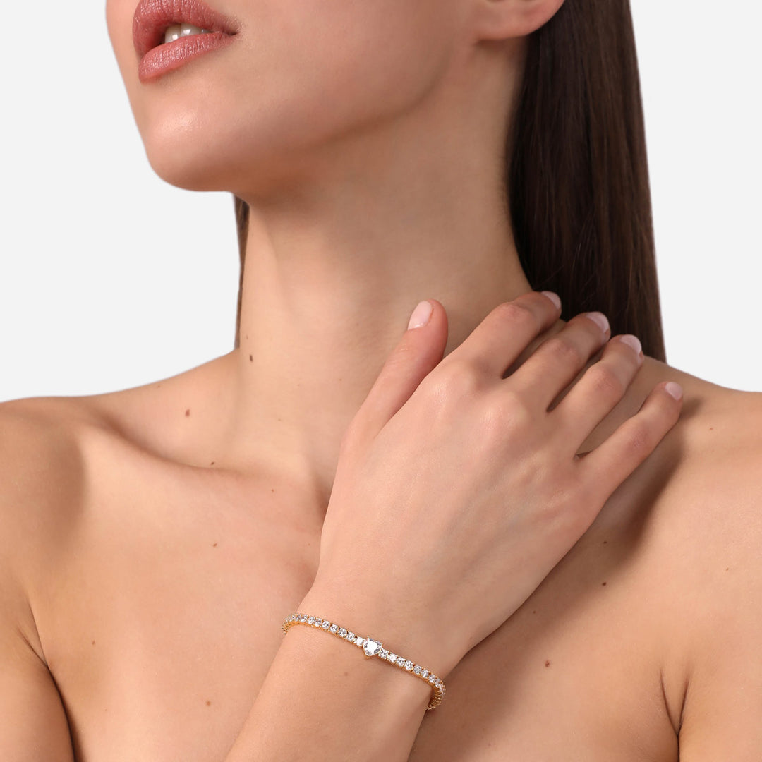 Chiara Ferragni Diamond Heart Armband - J19AUV47
