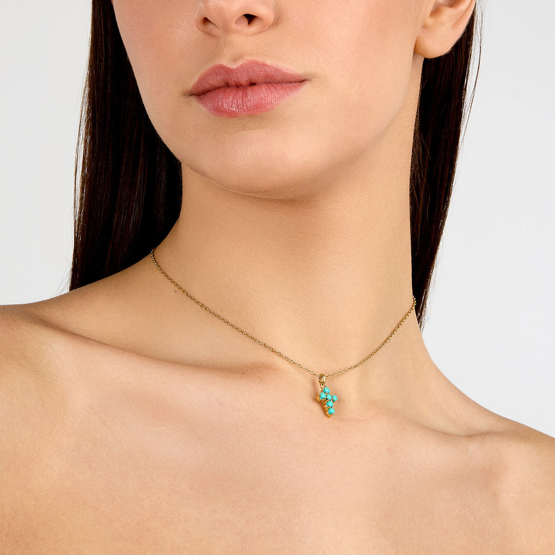 Chiara Ferragni Turquoise Halskette - J19AYT01