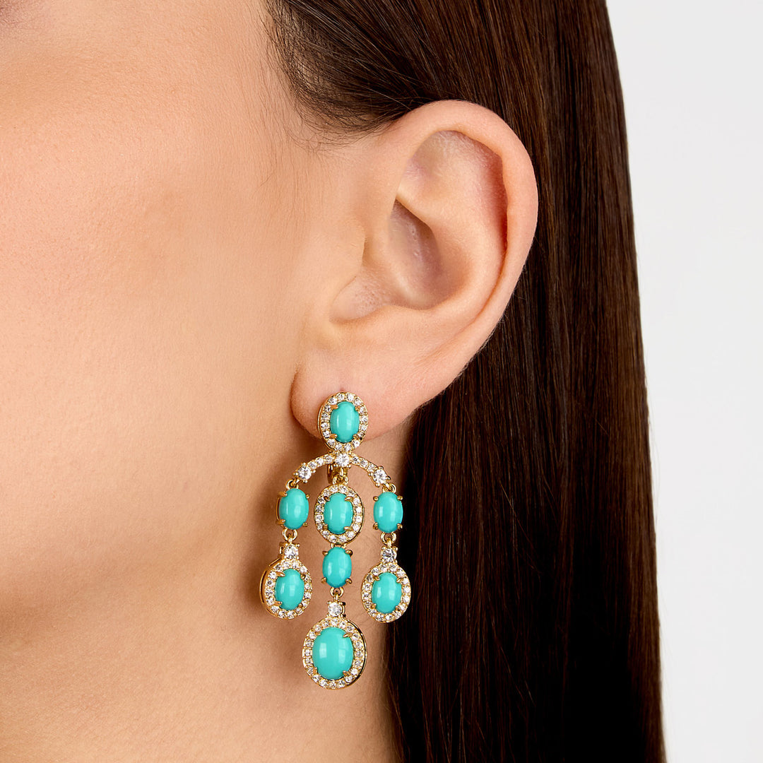 Chiara Ferragni Turquoise Ohrstecker - J19AYT06