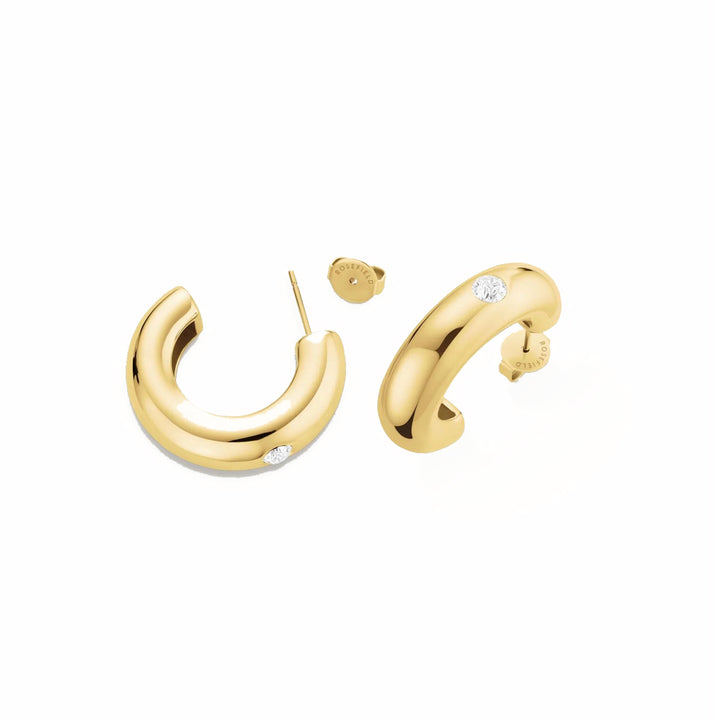 Rosefield Bold Solitary Chunky Ohrringe - JEBCG-J1200