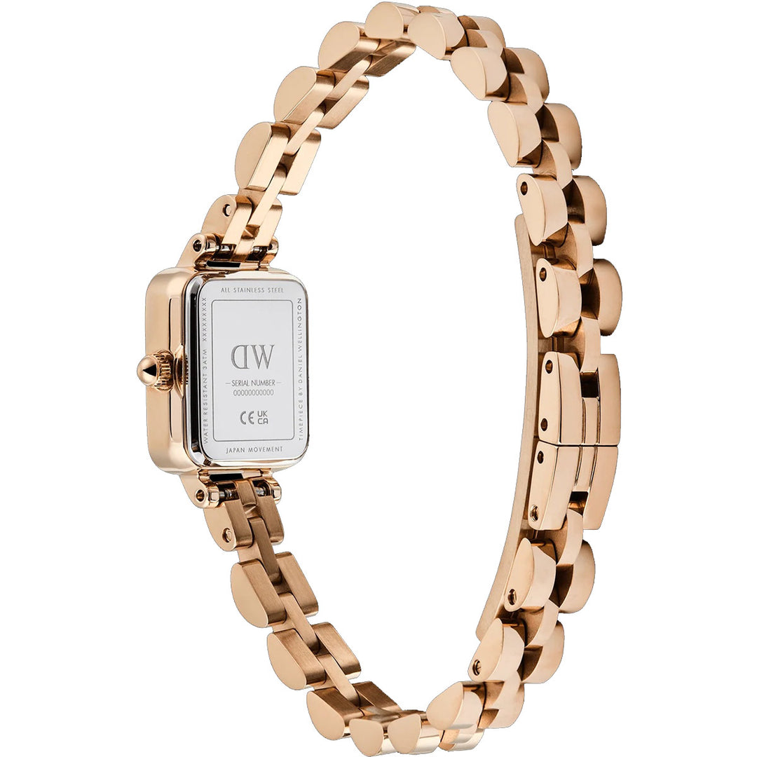 Daniel Wellington Quadro Mini Arch 3-Link White Sunray Rose Gold - DW00100847