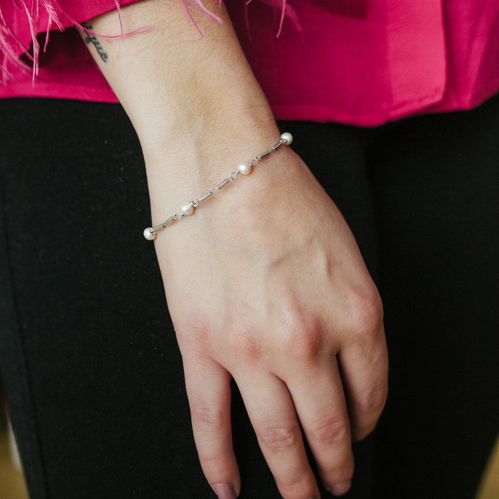 Julie Julsen Armband Süsswasserperlen - JJBR01149.1