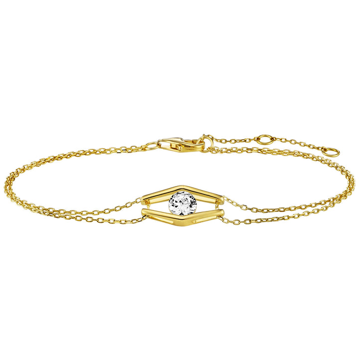 Julie Julsen Trapped Crystal Armband - JJBR33647G