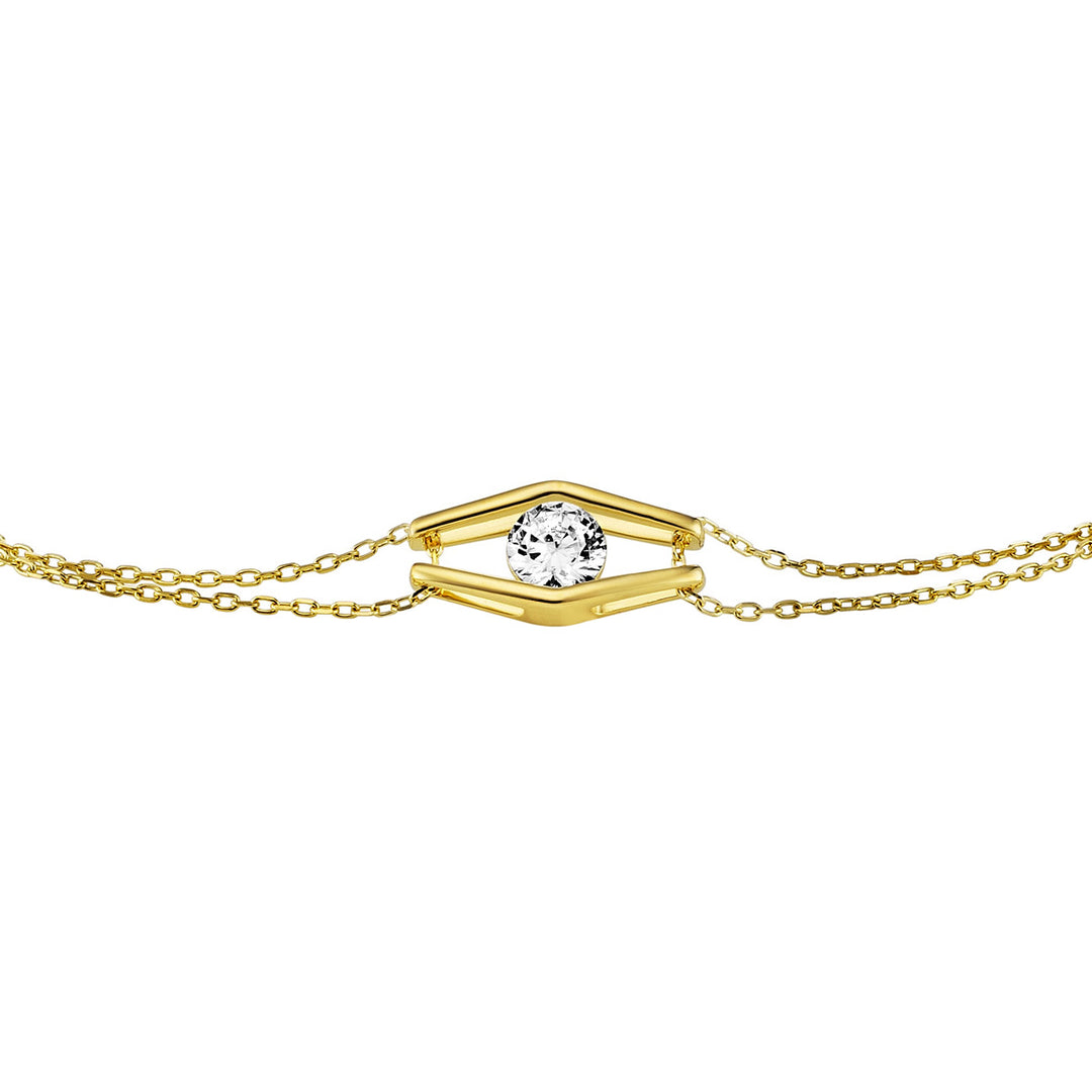 Julie Julsen Trapped Crystal Armband - JJBR33647G