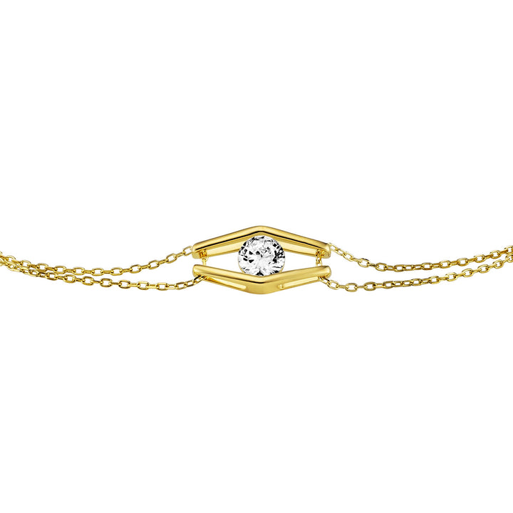 Julie Julsen Trapped Crystal Armband - JJBR33647G
