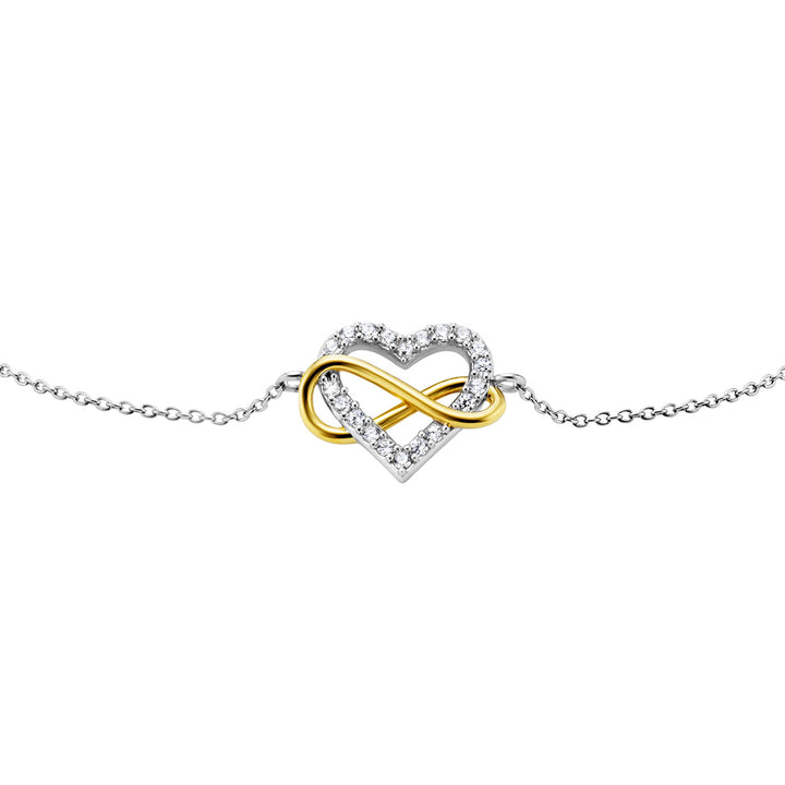 Julie Julsen Infinity Heart Armband - JJBR34149SG