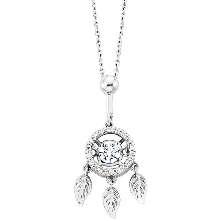 Julie Julsen Dancing Stone Flying Leaves Halskette - JJDNE01291.1