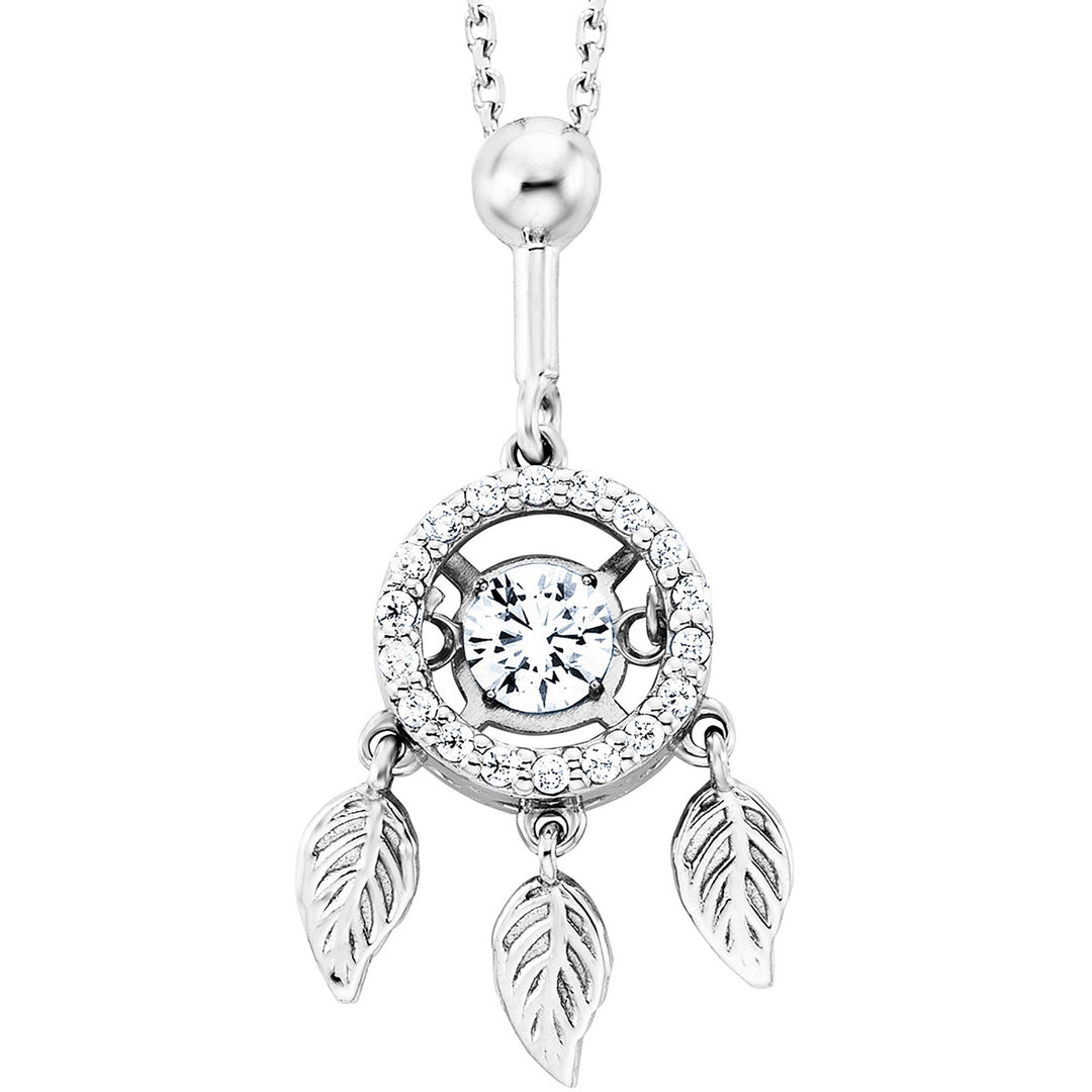 Julie Julsen Dancing Stone Flying Leaves Halskette - JJDNE01291.1