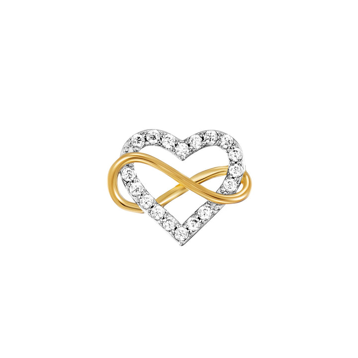Julie Julsen Ohrstecker Heart Infinity - JJER30864.2.SG