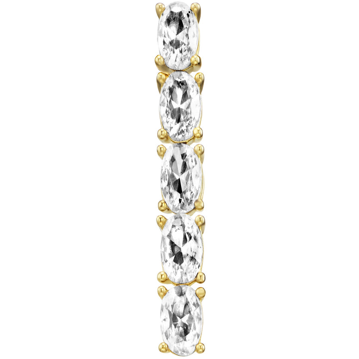 Julie Julsen Crystal Line Ohrstecker - JJER33360-4G
