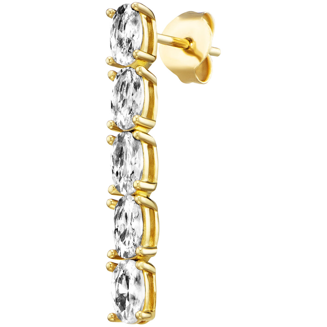 Julie Julsen Crystal Line Ohrstecker - JJER33360-4G