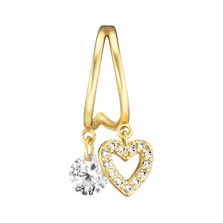 Julie Julsen Ohrstecker Heart - JJER34065-3G