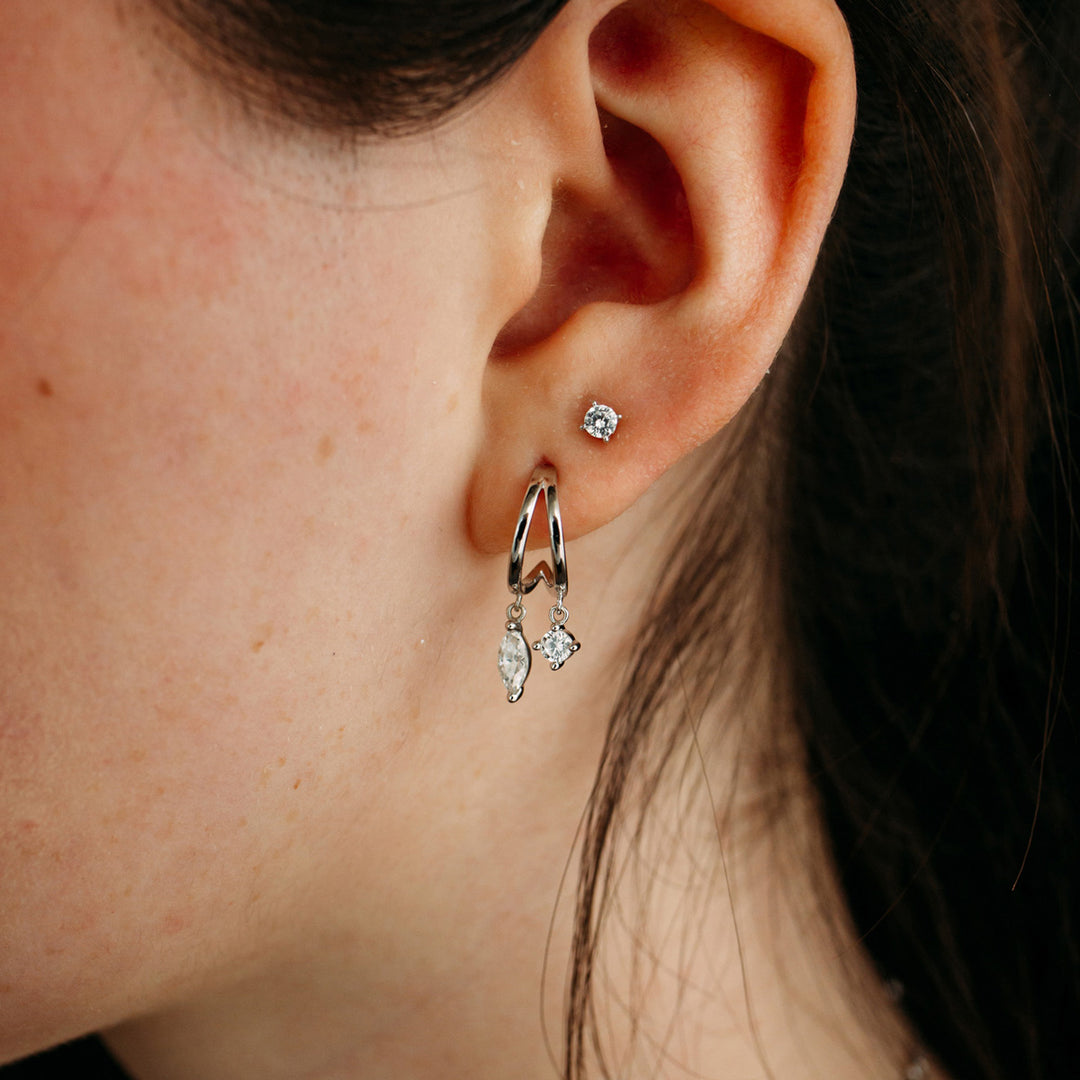Julie Julsen Ohrstecker Heart - JJER34065-3G