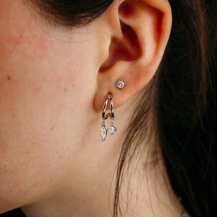 Julie Julsen Ohrstecker Heart - JJER34065-3G