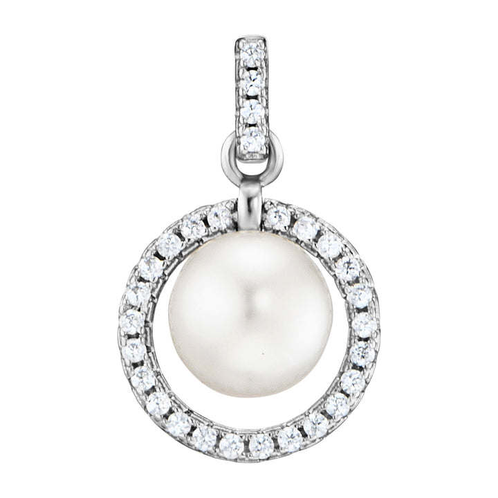 Julie Julsen Circle Pearl Ohrstecker - JJER3434S