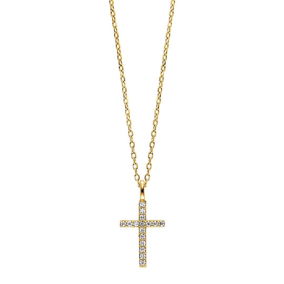 Julie Julsen Kids Necklace with Pendant Sparkling Cross - JJKNE33856-G
