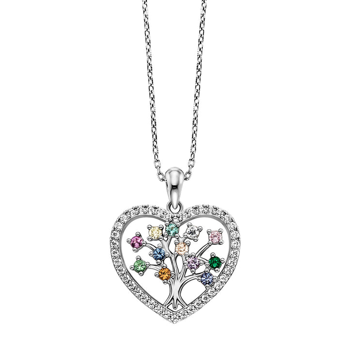 Julie Julsen Halskette mit Anhänger Heart Tree - JJNE33432-3S