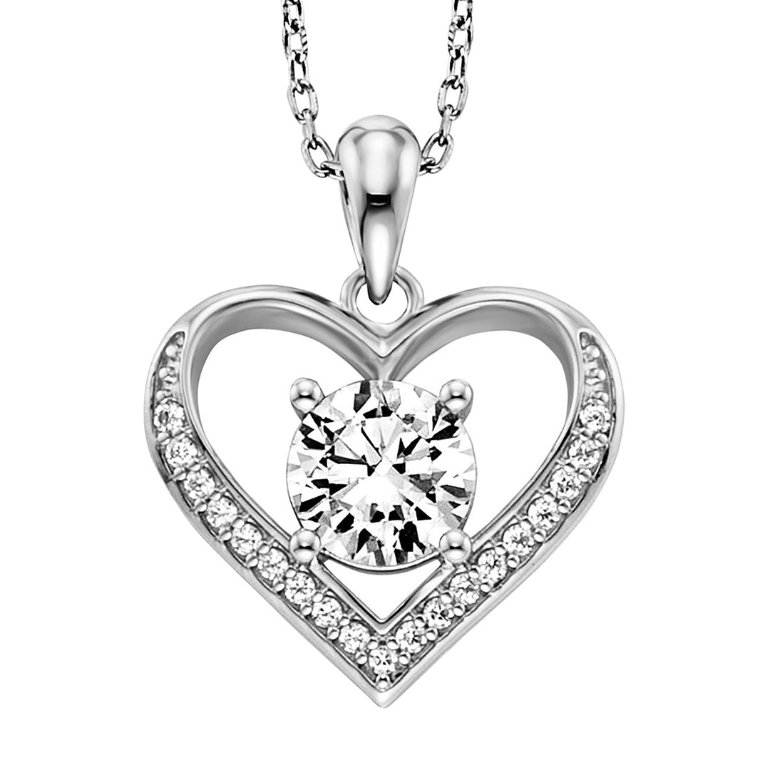 Julie Julsen Halskette mit Anhänger Heart - JJNE33433-2S