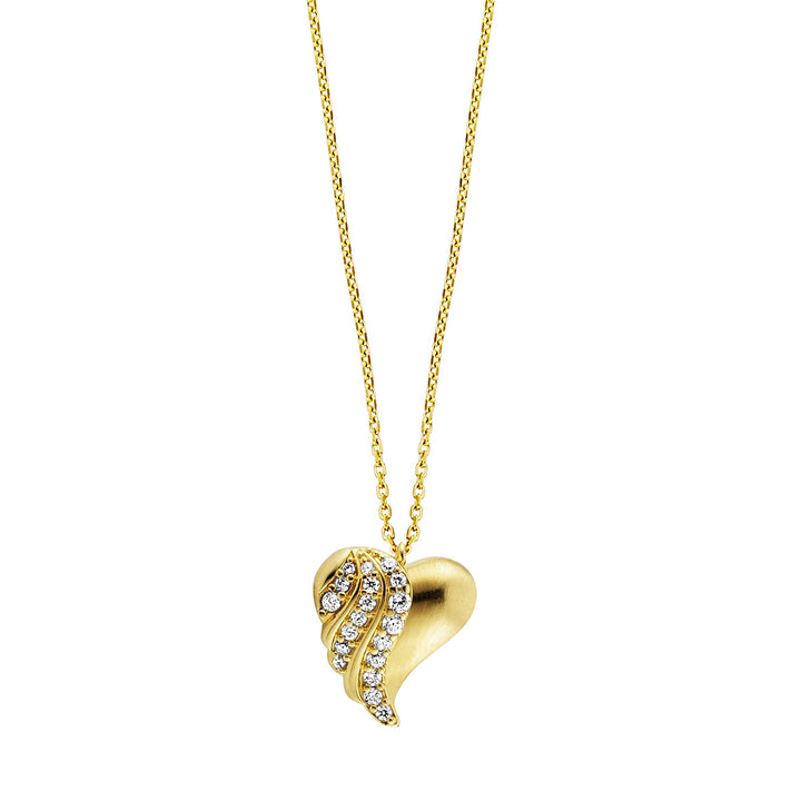 Julie Julsen Halskette mit Anhänger Heart - JJNE33847-G