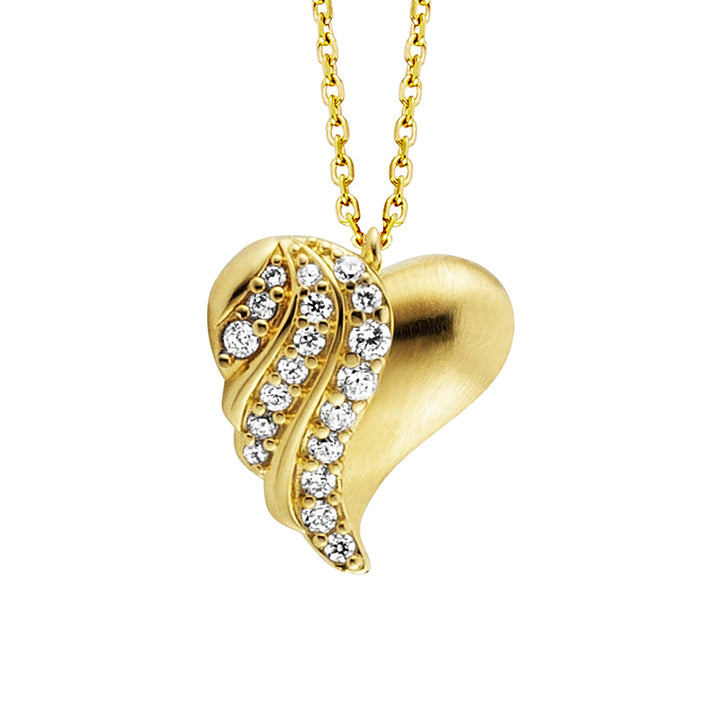 Julie Julsen Halskette mit Anhänger Heart - JJNE33847-G
