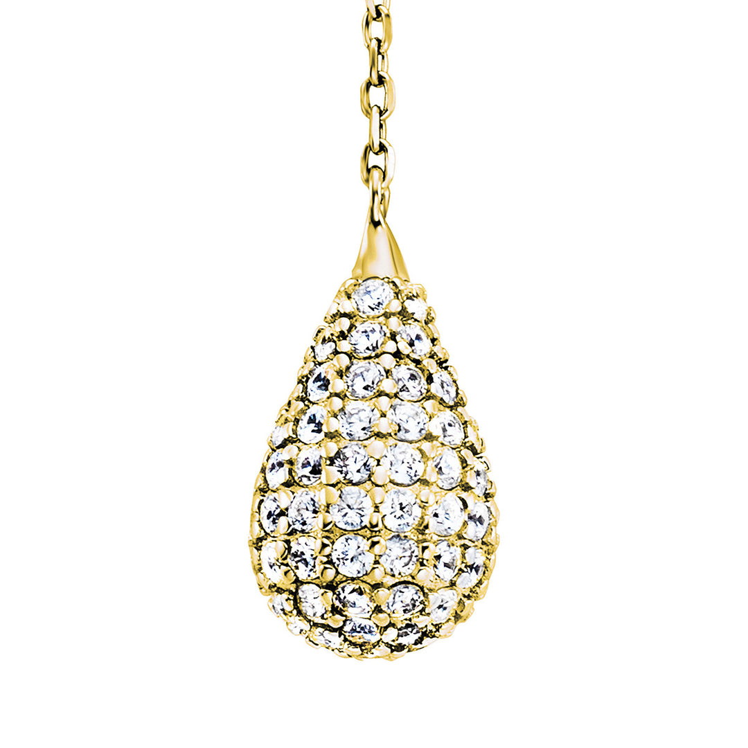 Julie Julsen Halskette mit Anhänger Crystal Drop - JJNE33851-G