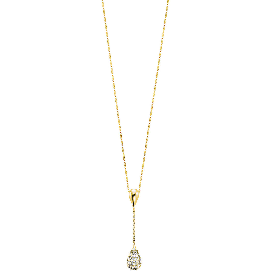 Julie Julsen Halskette mit Anhänger Crystal Drop - JJNE33851-G