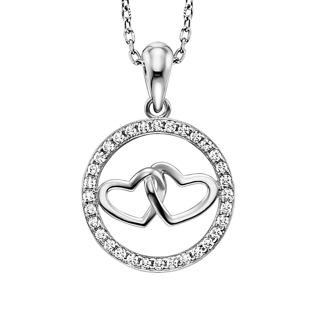 Julie Julsen Halskette mit Anhänger Hearts - JJNE34928-S
