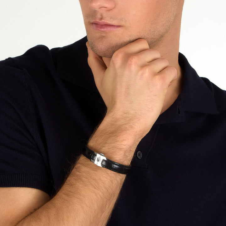 Maserati Leather Armband - JM226AVE41