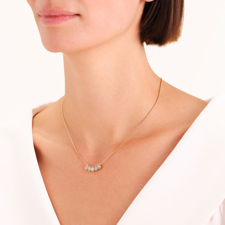 Rosefield Playful Crystals Multi Drops Halskette - JNCDG-J1177