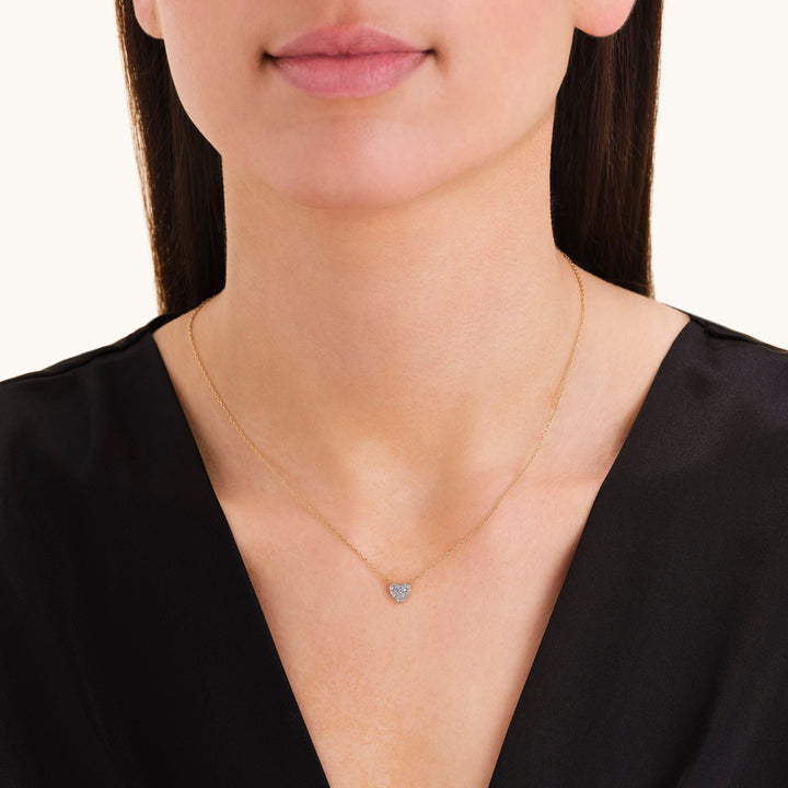 Rosefield Pave Heart Halskette - JNPHG-J1273