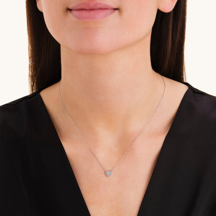 Rosefield Pave Heart Halskette - JNPHS-J1320