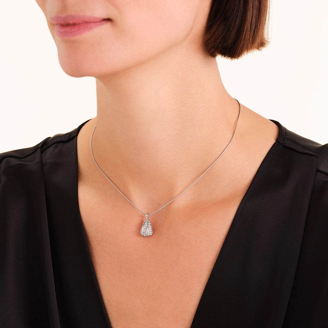 Rosefield Pave Striped Halskette - JNPSS-J1232