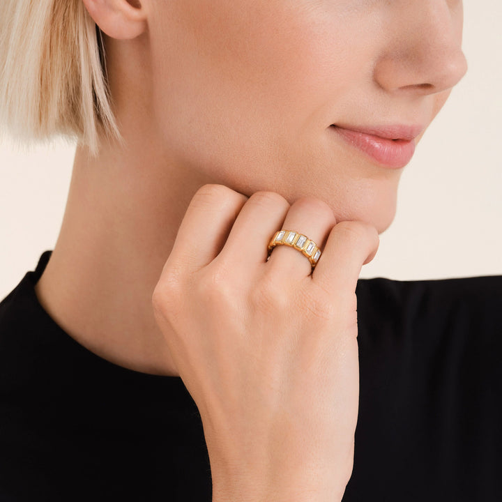 Rosefield Iconic Octagon Ring
