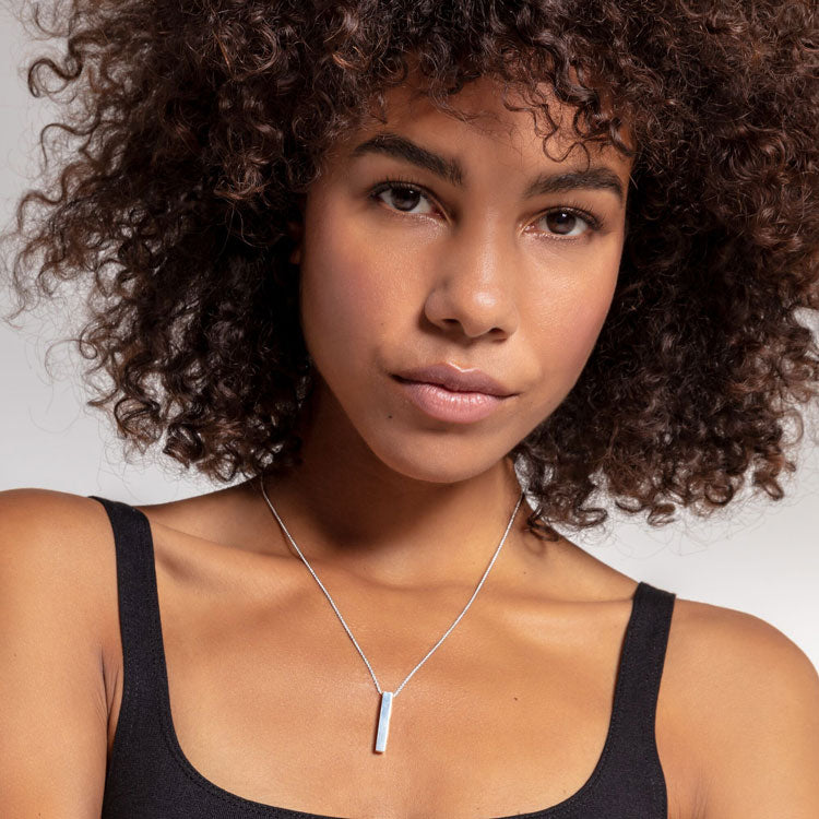 Thomas Sabo Halskette Silver Cuboid - KE1907-001-21-L45v