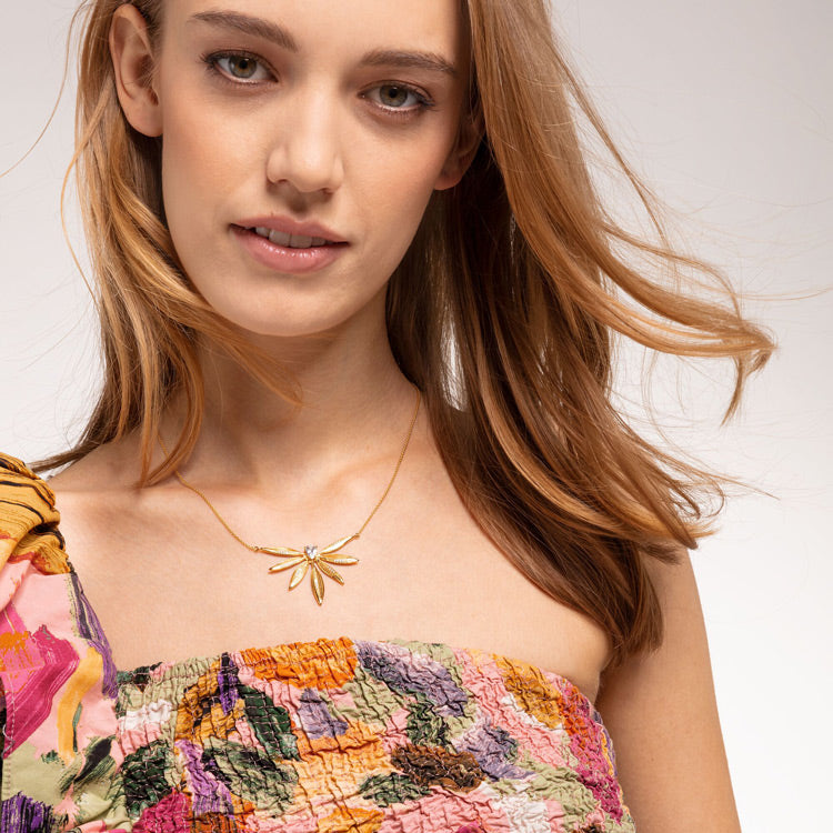 Thomas Sabo Kette Blätter Gross Gold - KE1950-414-14-L45v