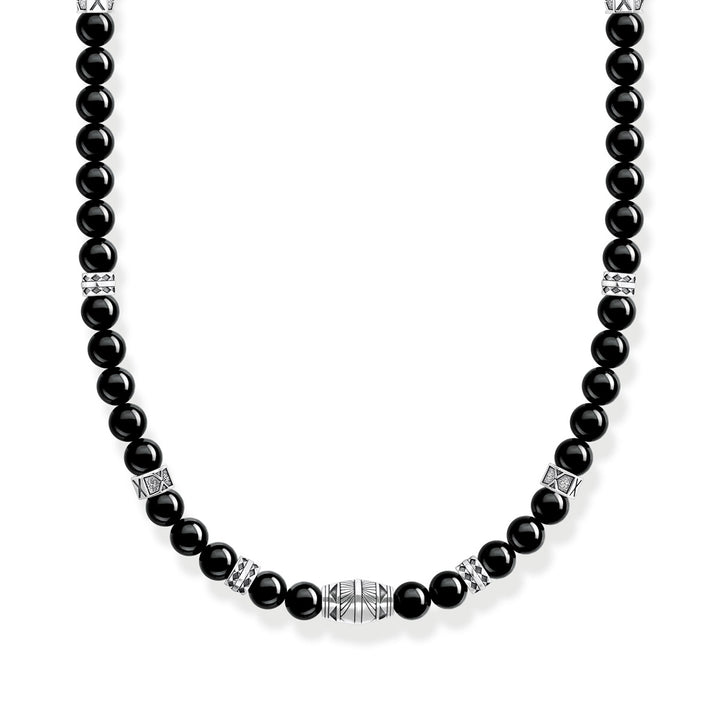 Thomas Sabo Halskette mit Schwarzen Onyx Beads Silber - KE2180-507-11-L50