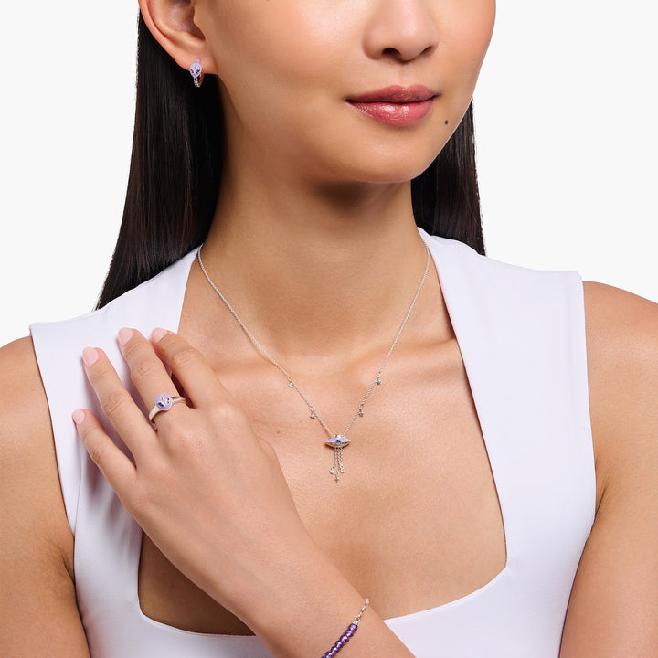 Thomas Sabo Halskette mit Ufo und Stern Anhängern Silber - KE2197-041-21-L45V