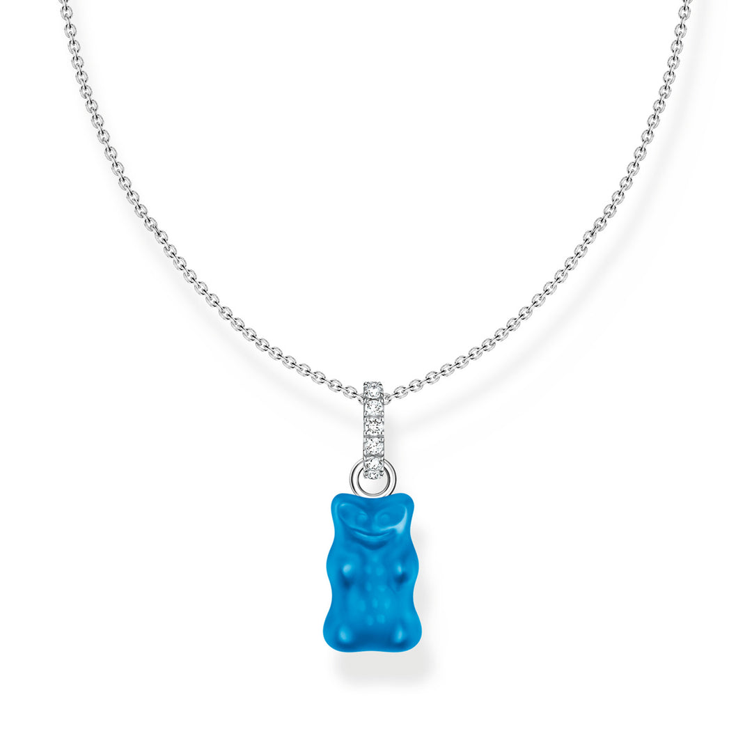 Thomas Sabo Halskette mit blauem Goldbären-Anhänger und Steinen Silber - KE2209-052-1-L45V