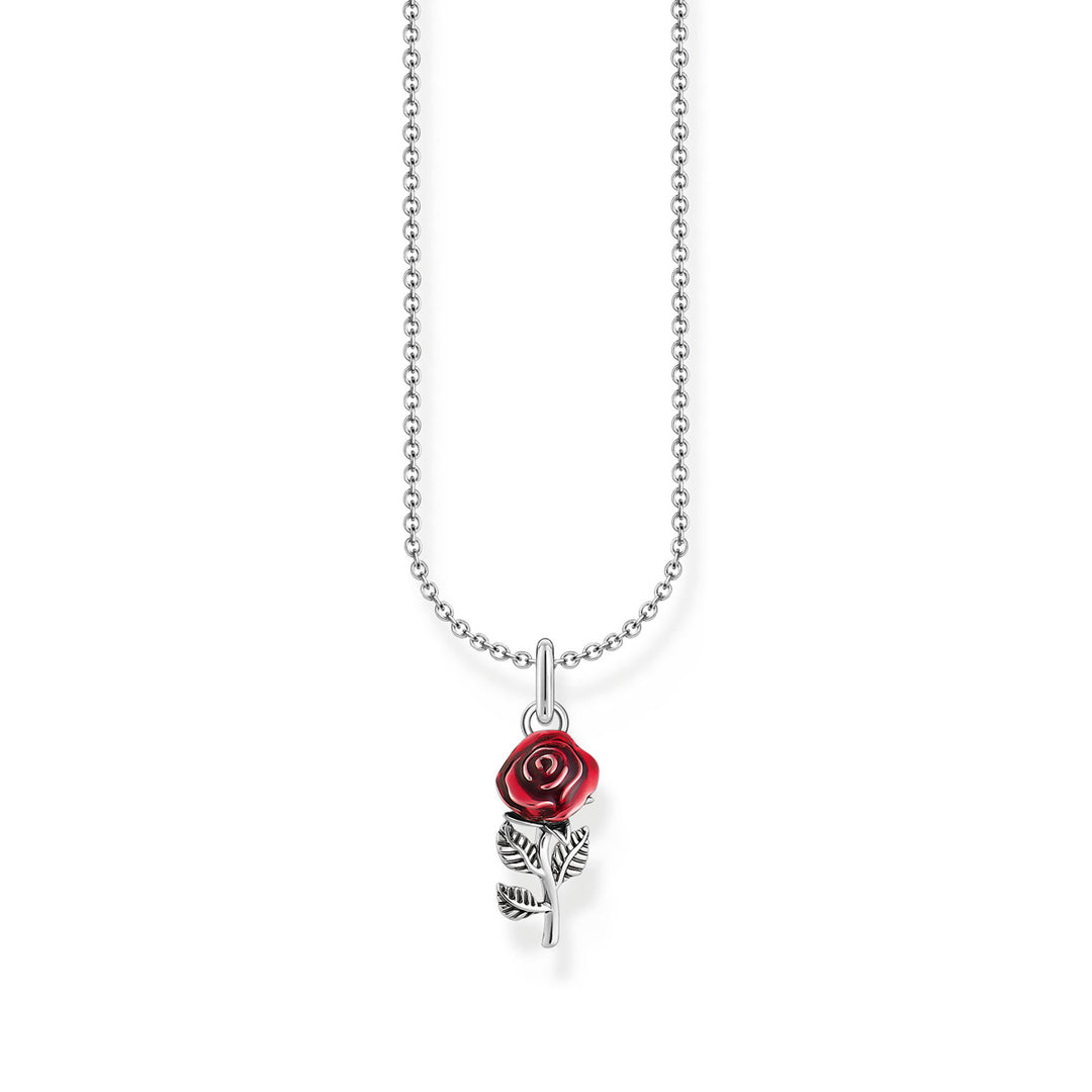 Collier Thomas Sabo avec pendentif rose rouge en argent - KE2219-664-10-L45V