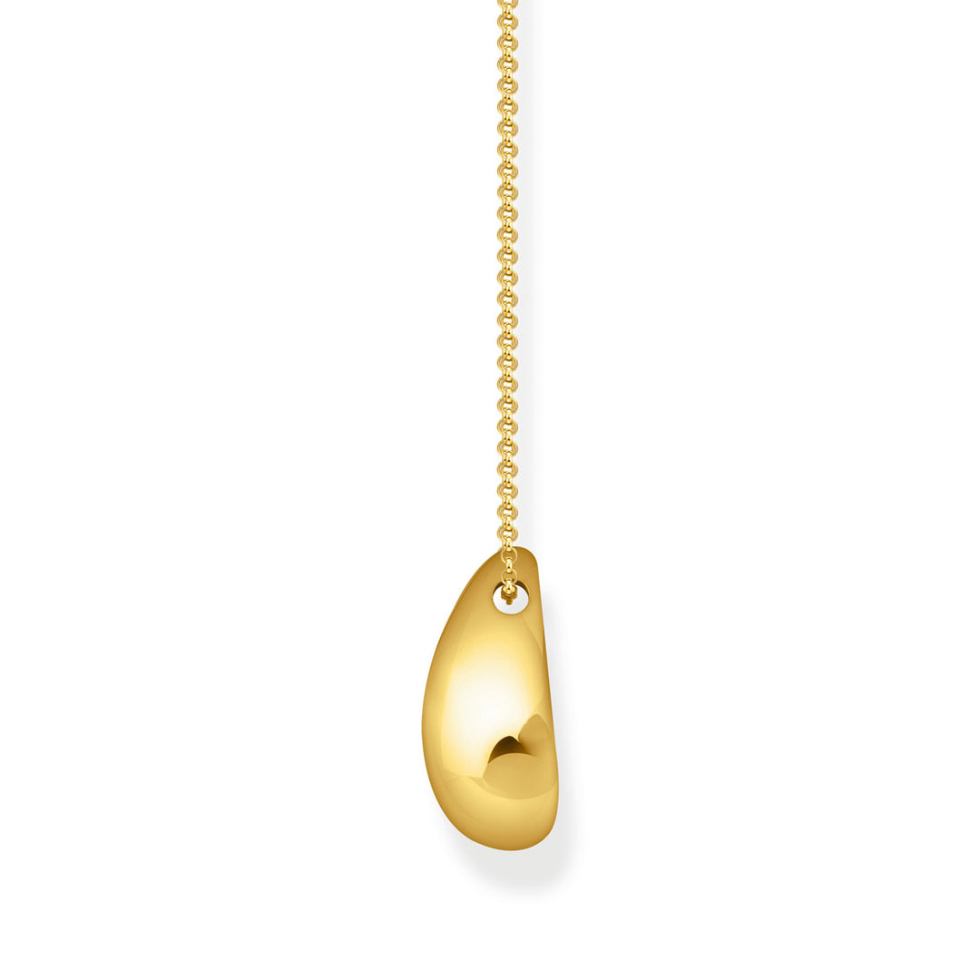 Thomas Sabo Halskette mit Anhänger in organischer Tropfenform vergoldet - KE2281-413-39-L50V