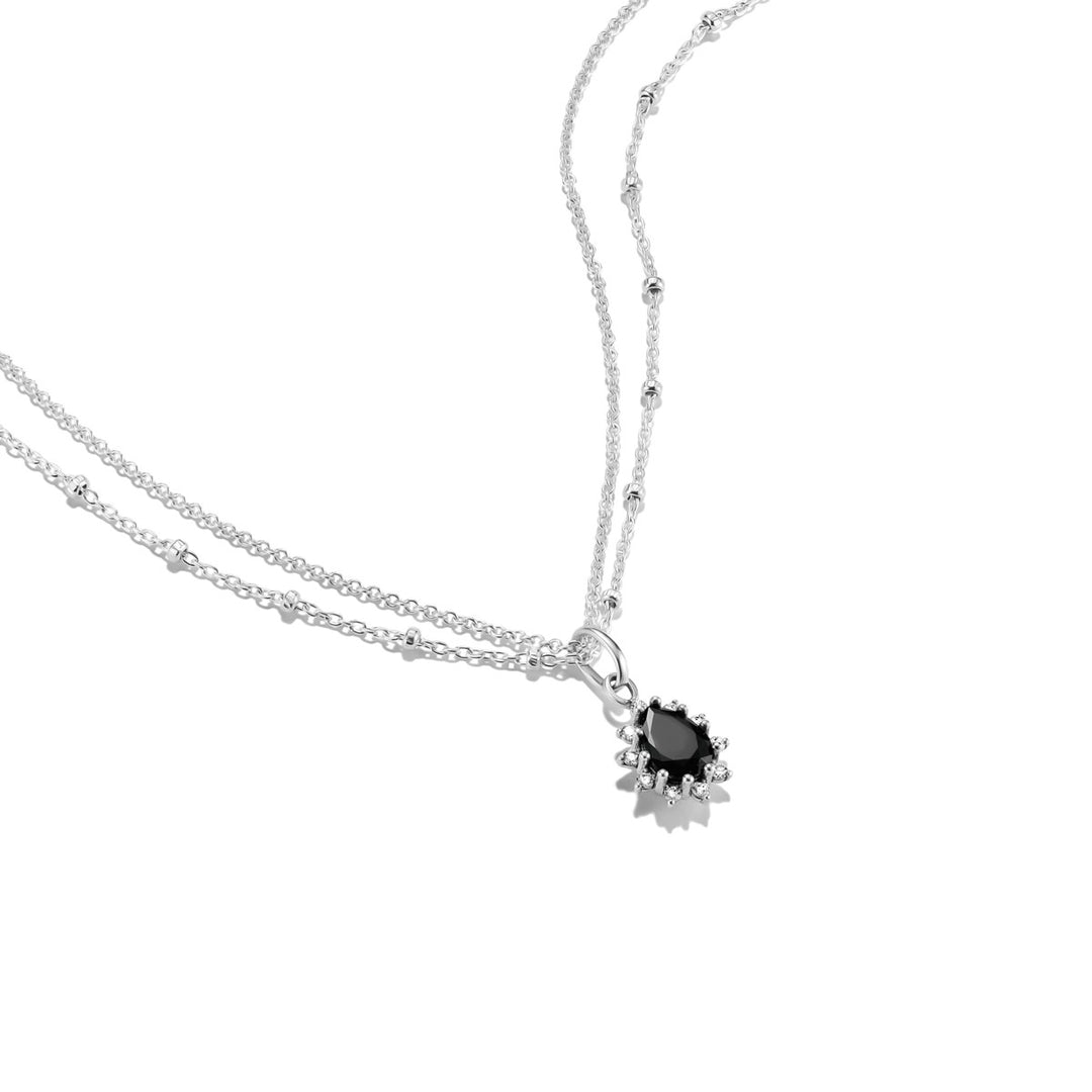 Thomas Sabo Halskette True Romance Schwarzer Stein Silber - KE2294-643-11-L45V