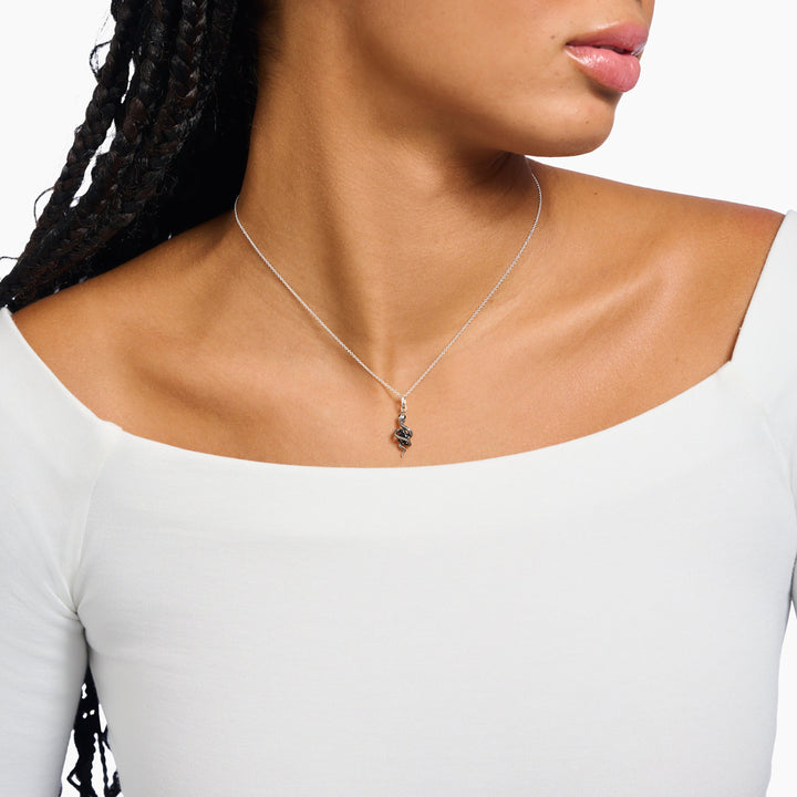 Thomas Sabo Halskette mit Schlangen Anhänger Tempting Romance Silber - KE2300-691-11-L45V
