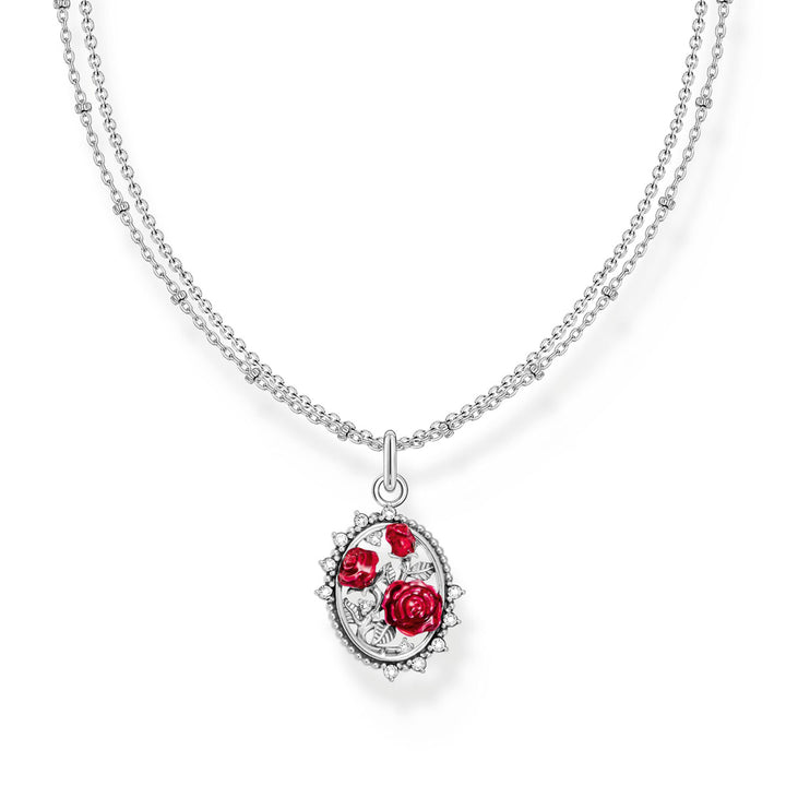 Thomas Sabo Chaîne avec pendentif Roses Romance argent - KE2302-691-10-L45V