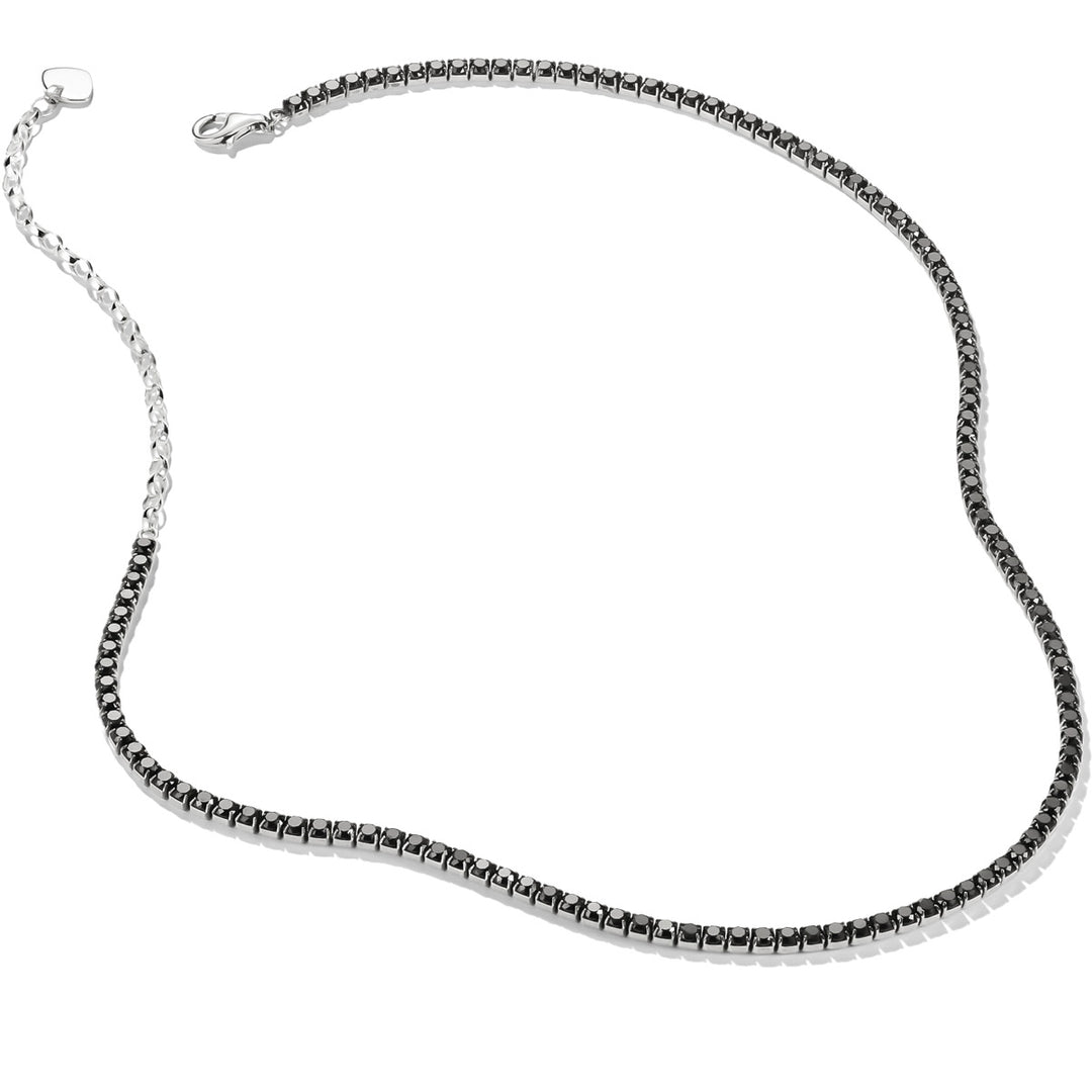 Thomas Sabo Halskette Tenniskette Sparkling Black Zirkoniasteine Silber - KE2303-643-11