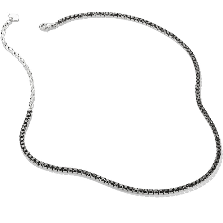Thomas Sabo Halskette Tenniskette Sparkling Black Zirkoniasteine Silber - KE2303-643-11