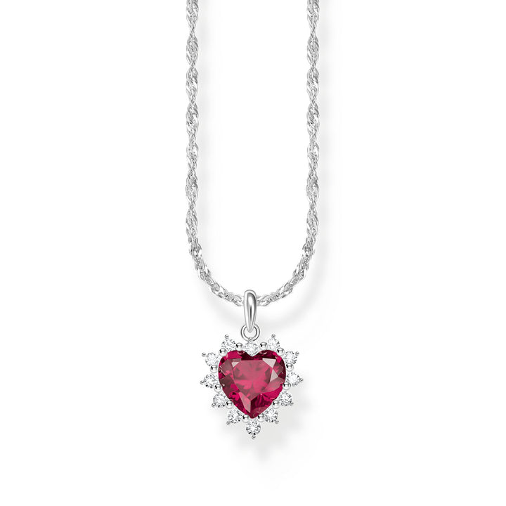 Thomas Sabo Chaîne avec pendentif en forme de cœur Romance Argent - KE2305-013-10-L45V